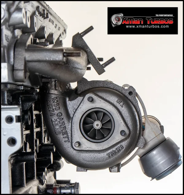 2.0TDI PD140 BKD GTB2265vk turbocharger on stock cast manifold - Image 3