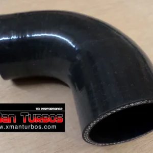 90 degrees 57mm-50mm silicone reducer elbow 90mm