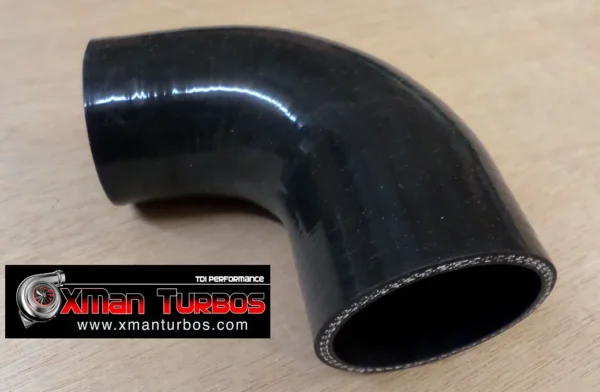 90 degrees 57mm-50mm silicone reducer elbow 90mm