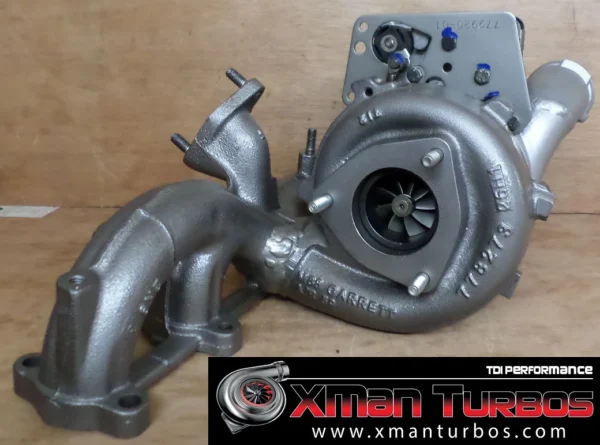 GTB2056vk turbocharger on 1.9TDI stock cast manifold - Image 2