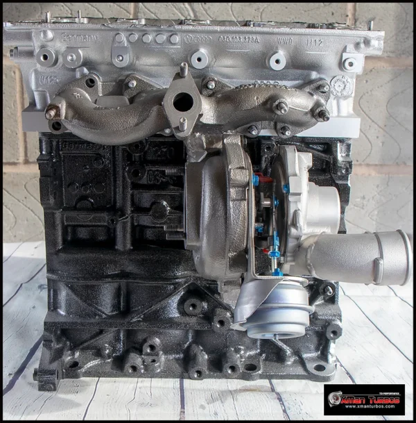 GTB2260vk vacuum converted turbocharger 2.0TDI BKD on stock cast manifold - Image 2