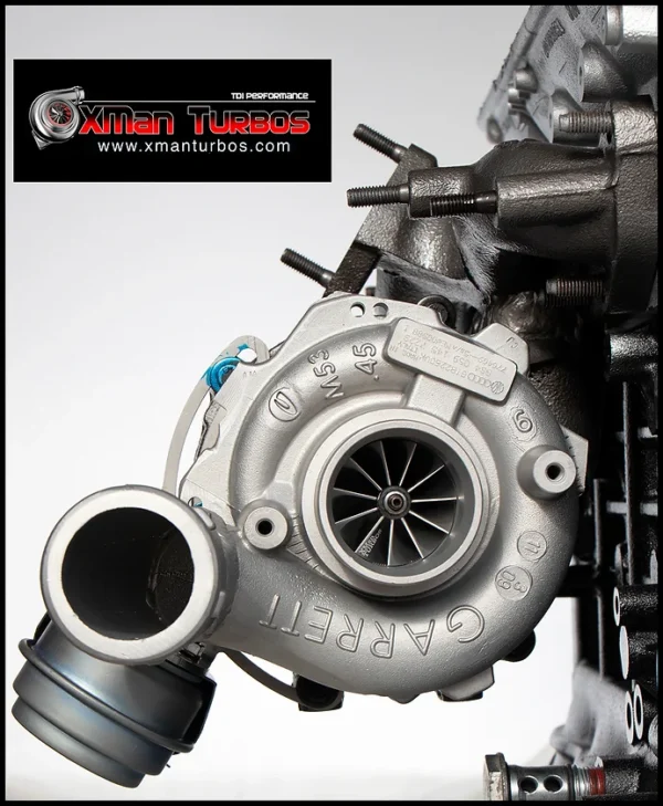 GTB2260vk vacuum converted turbocharger 2.0TDI BKD on stock cast manifold